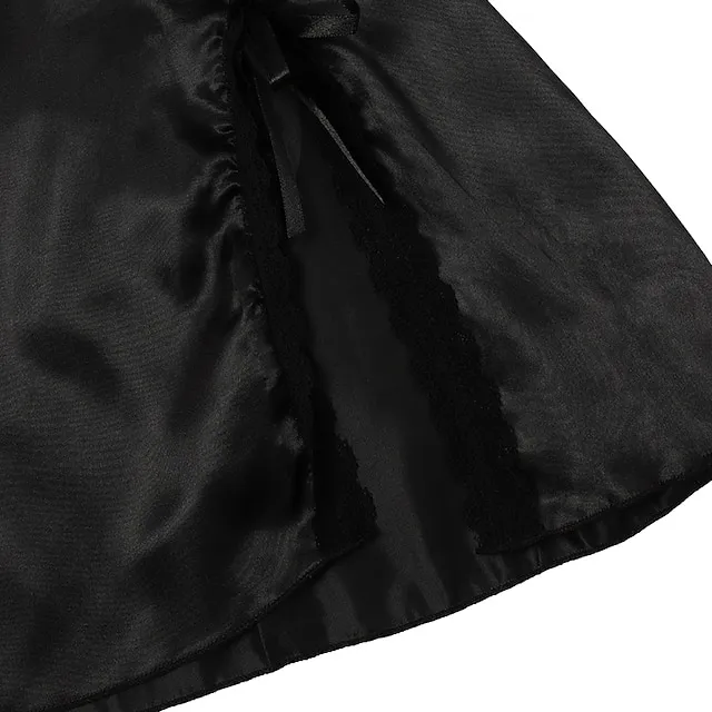 Women’s Pajamas Nightgown Dress Pjs Patchwork Fashion Comfort Soft Home Christmas Daily Satin V Wire Sleeveless Hole Summer Spring Black Wine ae05ba6b0ae862754ac0598c40ca8583