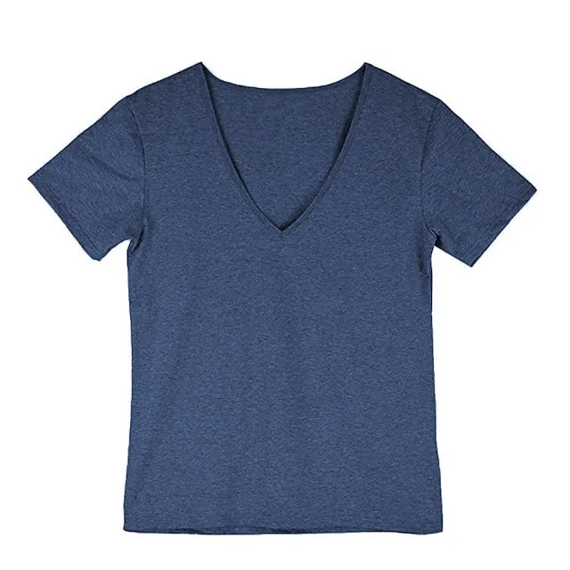 Men’s T shirt Tee Plain V Neck Casual Holiday Short Sleeve Clothing Apparel 100% Cotton Sports Fashion Lightweight Big and Tall 1d071ff69810871a34d7970764da0a3e