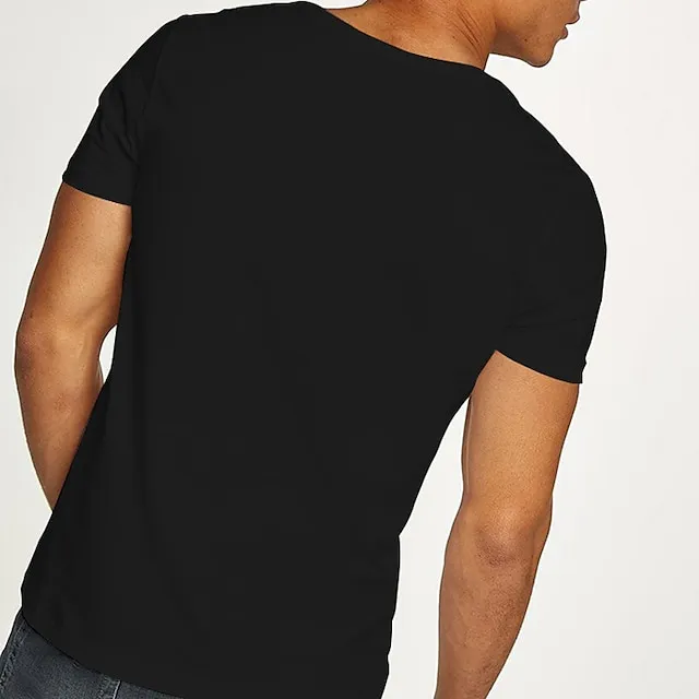 Men’s T shirt Tee Plain V Neck Casual Holiday Short Sleeve Clothing Apparel 100% Cotton Sports Fashion Lightweight Big and Tall 709745b48879c4a64e256c2afa4a6bbd