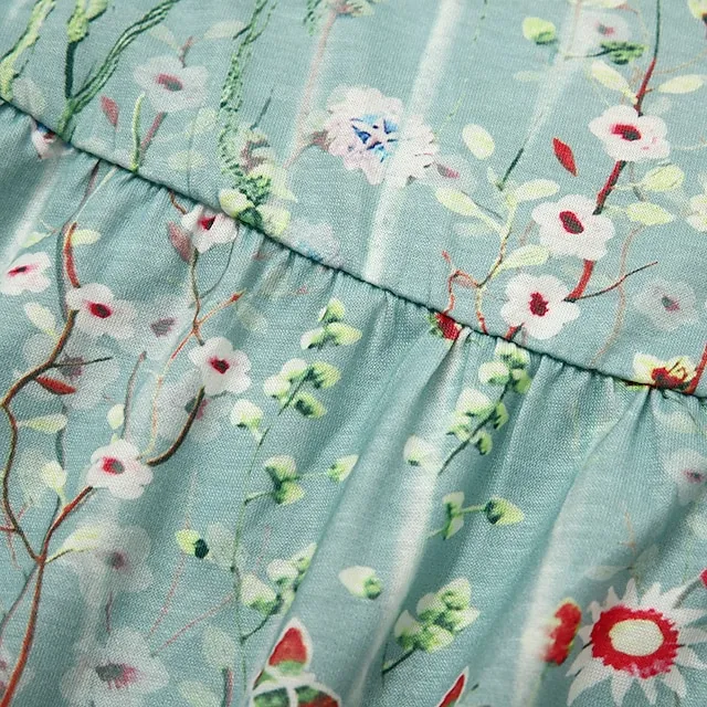 Women’s Casual Dress Floral Print Print Ruched Crew Neck Midi Dress Casual Daily Vacation Short Sleeve Regular Fit Pink Blue Green Summer Spring S M L XL XXL 3933242bd08894263557d299dbd866cf