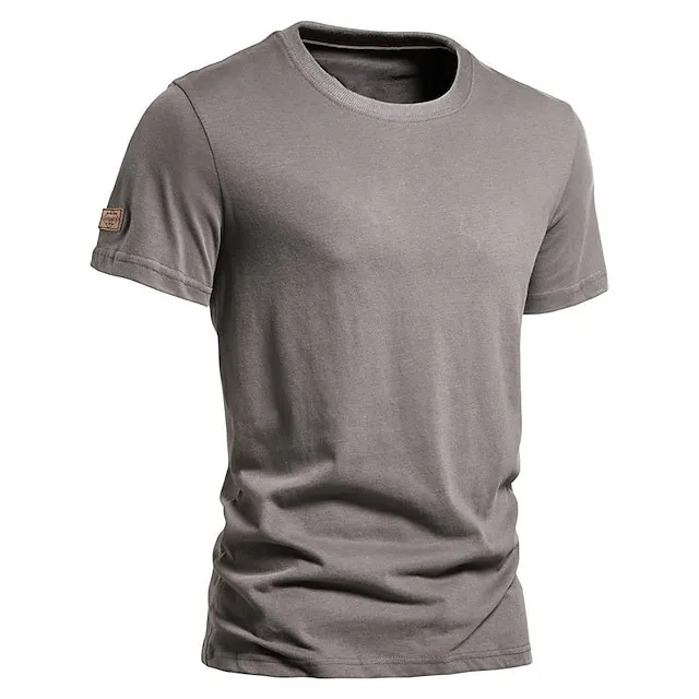 Men’s T shirt Tee Long Sleeve Shirt Plain Crewneck Outdoor Daily Short Sleeves Clothing Apparel Fashion Streetwear Casual 0efea4e1e7dcffe1146c60a953fe5dde