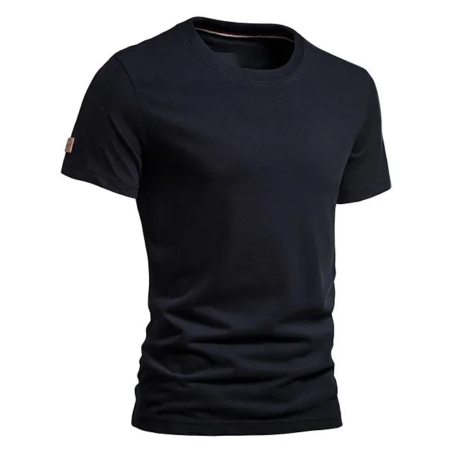 Men’s T shirt Tee Long Sleeve Shirt Plain Crewneck Outdoor Daily Short Sleeves Clothing Apparel Fashion Streetwear Casual 1bbc72050b2a063a4dd806da8ff90069
