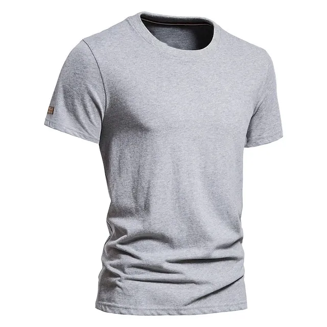 Men’s T shirt Tee Long Sleeve Shirt Plain Crewneck Outdoor Daily Short Sleeves Clothing Apparel Fashion Streetwear Casual 4e9290b48861f5900a83769d6dbebd88