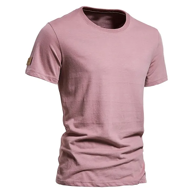 Men’s T shirt Tee Long Sleeve Shirt Plain Crewneck Outdoor Daily Short Sleeves Clothing Apparel Fashion Streetwear Casual 56cc3fe2985639434cd16c9ce28385ae