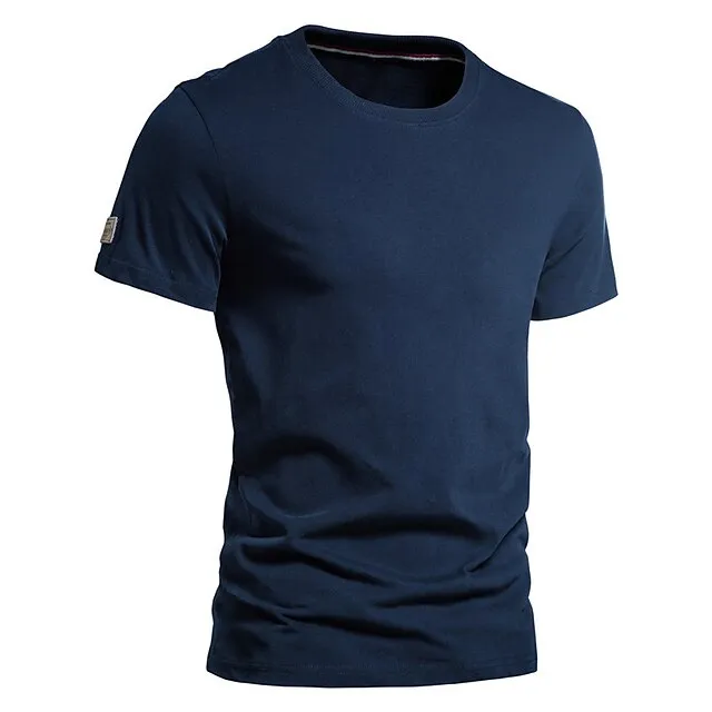 Men’s T shirt Tee Long Sleeve Shirt Plain Crewneck Outdoor Daily Short Sleeves Clothing Apparel Fashion Streetwear Casual c8c7209e1216908b5b106fed2893124b