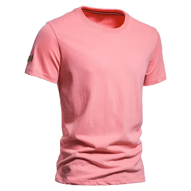 Men’s T shirt Tee Long Sleeve Shirt Plain Crewneck Outdoor Daily Short Sleeves Clothing Apparel Fashion Streetwear Casual d6f5d7e1d5da456ac8ab9c3e263ba028