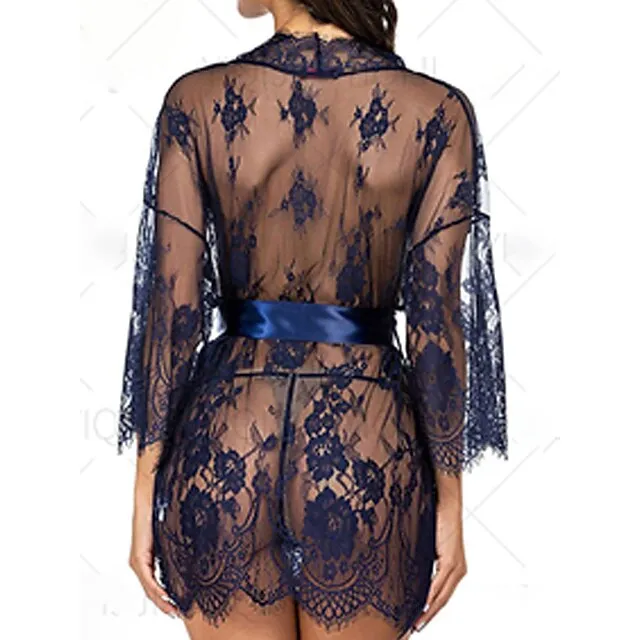 Women’s Pajamas Nightgown Nightshirt Dress Pure Color Simple Casual Soft Home Daily Bed Polyester Breathable V Wire Long Sleeve Summer Spring Black White 3d278d4759d8fd5351b55384c782b3e6