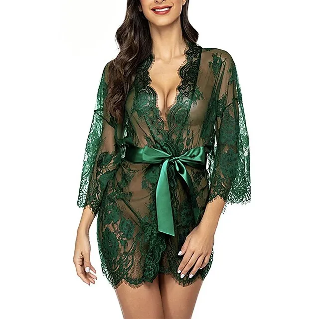 Women’s Pajamas Nightgown Nightshirt Dress Pure Color Simple Casual Soft Home Daily Bed Polyester Breathable V Wire Long Sleeve Summer Spring Black White f0d84948c3531e20e444d223f2a55096