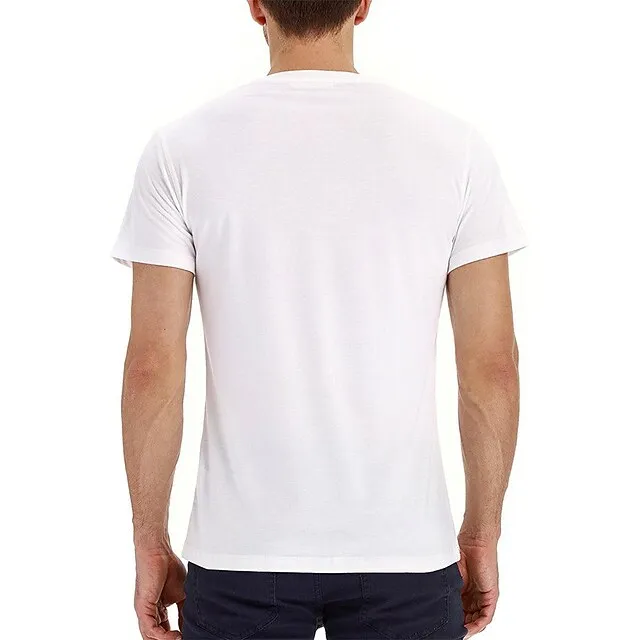 Men’s T shirt Tee Tee Top Plain Crew Neck Street Vacation Short Sleeves Front Pocket Clothing Apparel Fashion Designer Basic 0c41b96a1033f9ec03a58488e25bcd12