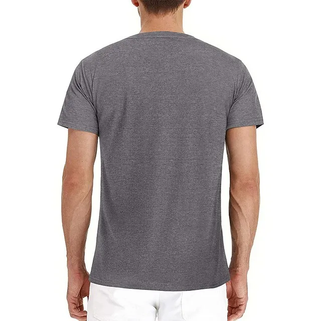 Men’s T shirt Tee Tee Top Plain Crew Neck Street Vacation Short Sleeves Front Pocket Clothing Apparel Fashion Designer Basic c245167985cd197edaadc3017b542542