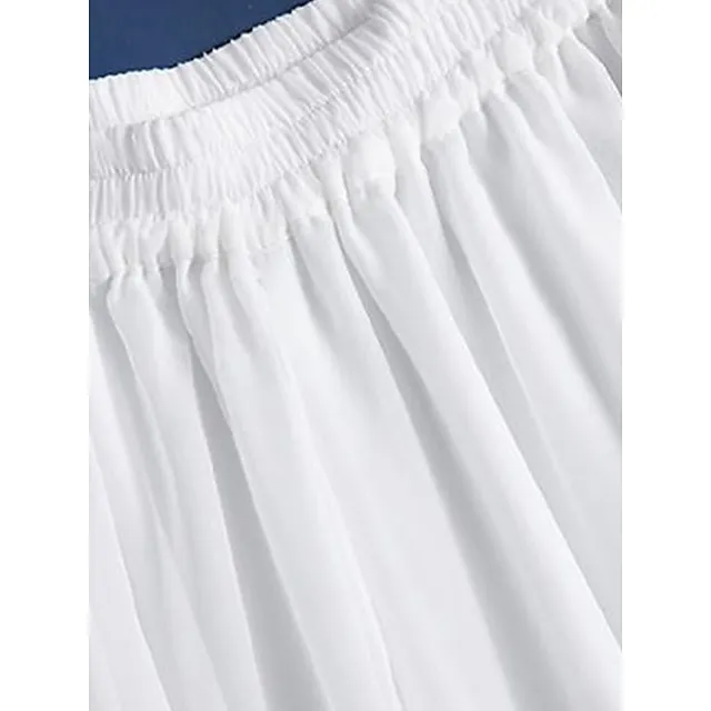 Women’s Wide Leg Chinos Pants Trousers Plain Wide Leg Baggy Full Length Micro-elastic Mid Waist Stylish Casual Valentine’s Day Daily Black White M L Summer Spring b2b3da3a6fa1818ac166adfc8411d5d1