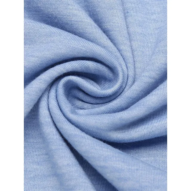 Women’s Pajamas Nightgown Nightshirt Dress Pure Color Simple Casual Soft Home Daily Bed Polyester Breathable Crew Neck Long Sleeve Fall Light Blue 06fcefbdf933e0313f2f6ef7866206a7