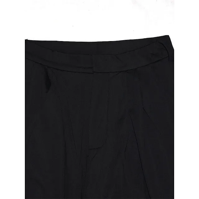 Women’s Wide Leg Pants Trousers Plaid Pocket Full Length Micro-elastic High Waist Elegant Fashion Work Street Black White S M Winter Autumn / Fall 02438fc639ad5b285e5b50315f544de1
