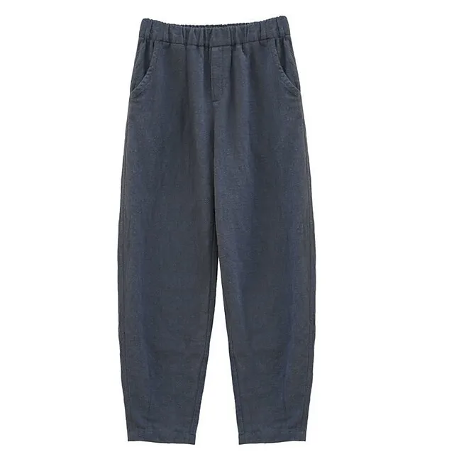 Women’s Chinos Pants Trousers Plain Full Length Micro-elastic High Waist Active Streetwear Outdoor Street Black Dark Navy M L Fall Winter 363346c702a6062d84390ce242c63b13
